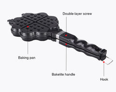 Heart Shape Non-stick Waffle Pan