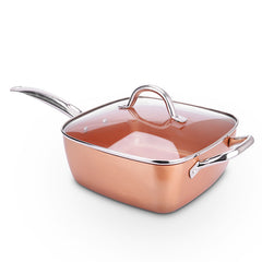 Non-stick Copper Deep Frying Pan