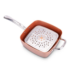 Non-stick Copper Deep Frying Pan