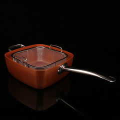 Non-stick Copper Deep Frying Pan