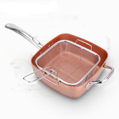 Non-stick Copper Deep Frying Pan