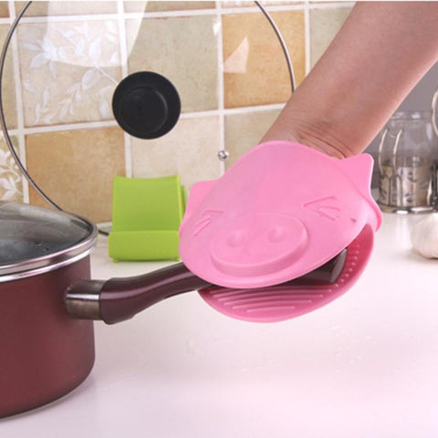 Heat Resistant Pink Pig Mitt
